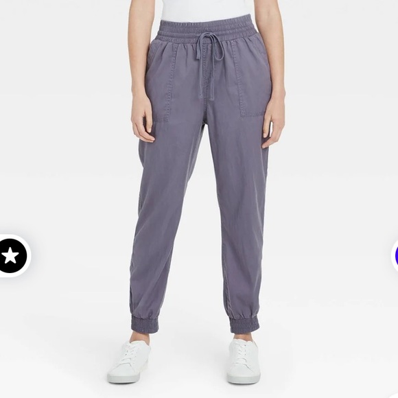 a new day Pants & Jumpsuits Womens Highrise Woven Ankle Jogger